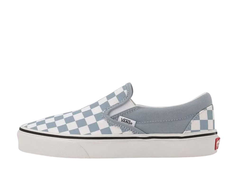 バンズ クラシックスリッポン "チェックダスティブルー"