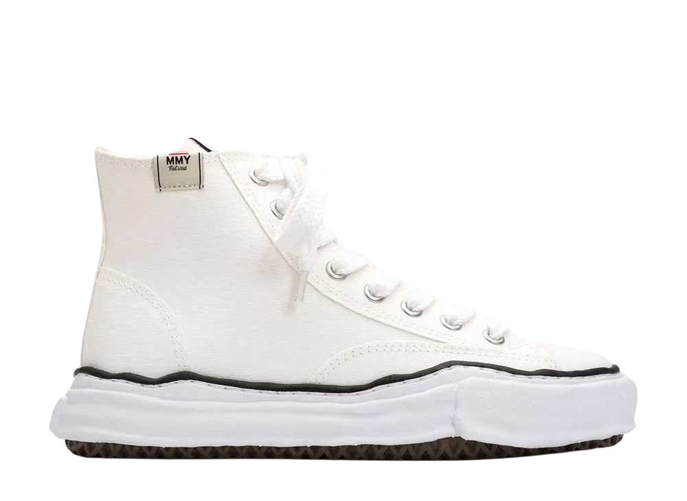 メゾンミハラヤスヒロ ピーターソン OG ソール キャンバス ハイトップ スニーカー "ホワイト" (A01FW701)