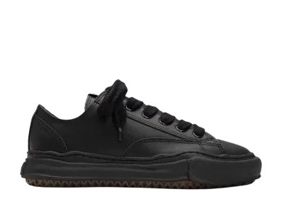 Maison MIHARA YASUHIRO PETERSON OG Sole Leather Low-top Sneaker "Black/Black"