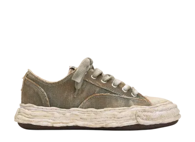 Maison MIHARA YASUHIRO PETERSON 23 OG Sole Washed Denim Low-top Sneaker "Green"