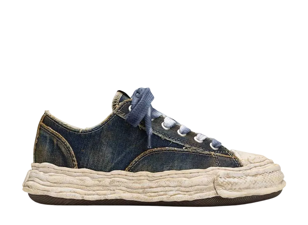 Maison MIHARA YASUHIRO PETERSON 23 OG Sole Washed Denim Low-top Sneaker "Blue"