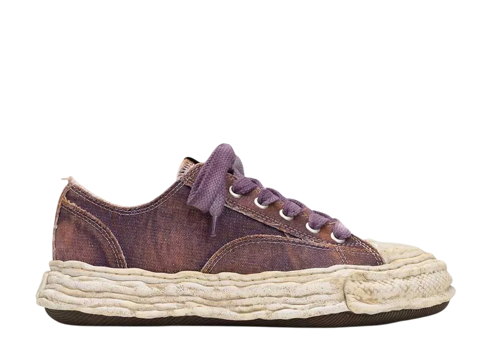 Maison MIHARA YASUHIRO PETERSON 23 OG Sole Washed Denim Low-top Sneaker "Purple"