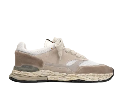 Maison MIHARA YASUHIRO GEORGE OG Sole Mixed Material Low-top Sneaker "White"