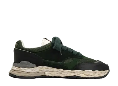 Maison MIHARA YASUHIRO GEORGE OG Sole Mixed Material Low-top Sneaker "Green"
