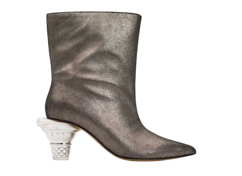 メゾンミハラヤスヒロ ウィメンズ ソフト サーブ ヒール ショートブーツ "ブロンズ" (B13FW714)