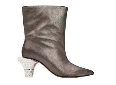 Maison MIHARA YASUHIRO Women's Soft Serve Heel Short Boots "Bronze"