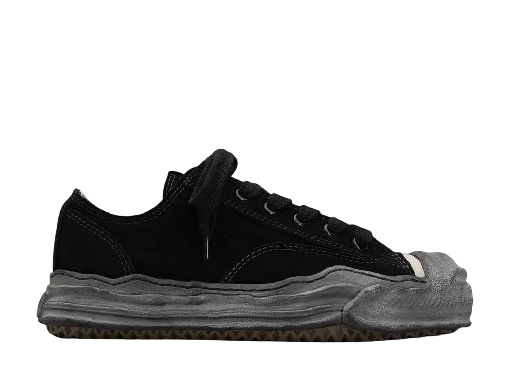 メゾンミハラヤスヒロ ハンク OG ソール スウェード ロートップ スニーカー "ブラック/ブラック" (A13FW732)