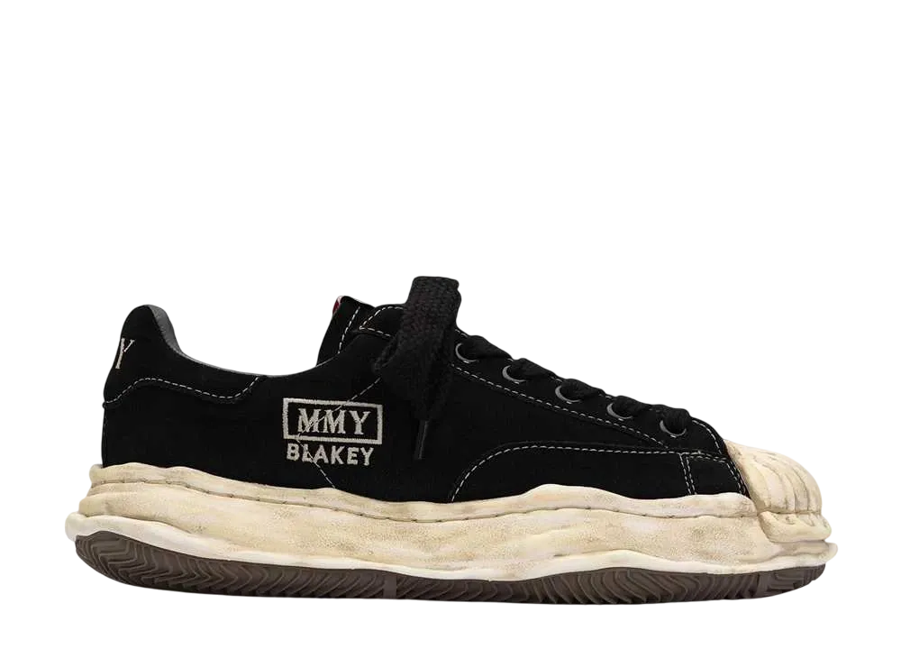 メゾンミハラヤスヒロ ブレイキー OG ソール スウェード ロートップ スニーカー "ブラック" (A13FW726)