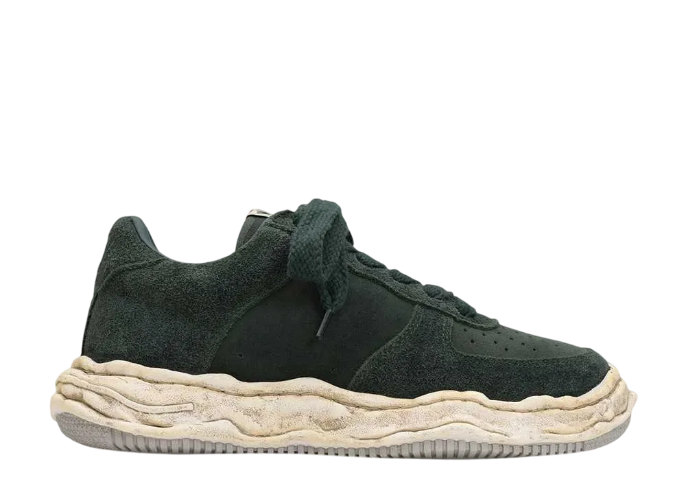 メゾンミハラヤスヒロ ウェイン OG ソール コンビネーション スウェード ロートップ スニーカー "グリーン" (A13FW722)