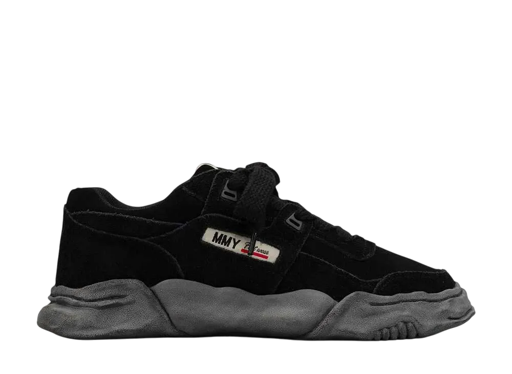 メゾンミハラヤスヒロ パーカー OG ソール コンビネーション スウェード ロートップ スニーカー "ブラック/ブラック" (A13FW721)