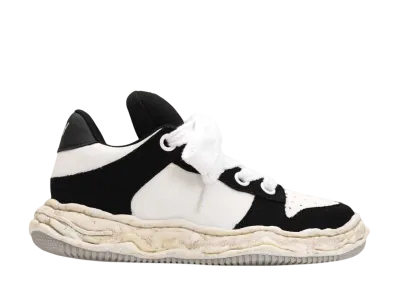 Maison MIHARA YASUHIRO WAYNE PUFFER OG Sole Canvas Low-top Sneaker "Black/White"