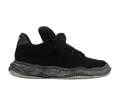 Maison MIHARA YASUHIRO WAYNE PUFFER OG Sole Canvas Low-top Sneaker "Black/Black"