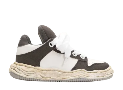 Maison MIHARA YASUHIRO WAYNE PUFFER OG Sole Canvas Low-top Sneaker "Gray/White"