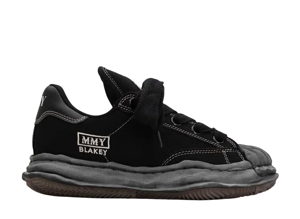 メゾンミハラヤスヒロ ブレイキー パファー OG ソール キャンバス ロートップ "ブラック/ブラック" (A13FW730)