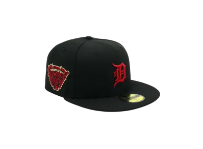 NEW ERA x THE CAP 59Fifty 'RED GAF' Detroit Tigers "Black/Scarlet"