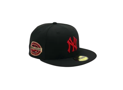 NEW ERA x THE CAP 59Fifty 'RED GAF' New York Yankees "Black/Scarlet"