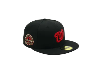 NEW ERA x THE CAP 59Fifty 'RED GAF' Washington Nationals "Black/Scarlet"