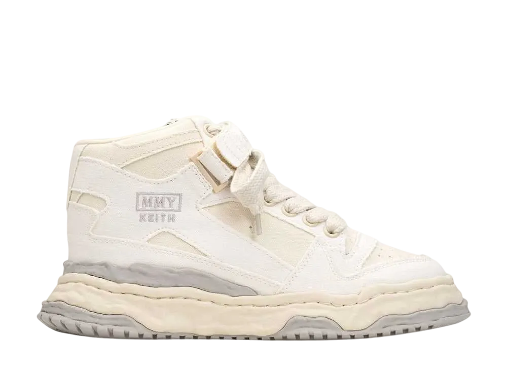 メゾンミハラヤスヒロ キース OG ソール キャンバス ハイトップ スニーカー "ホワイト" (A13FW703)