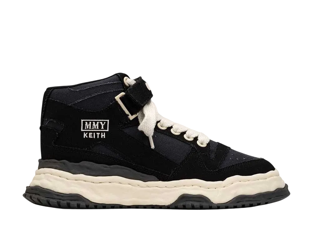 Maison MIHARA YASUHIRO KEITH OG Sole Canvas High-top Sneaker "Black"