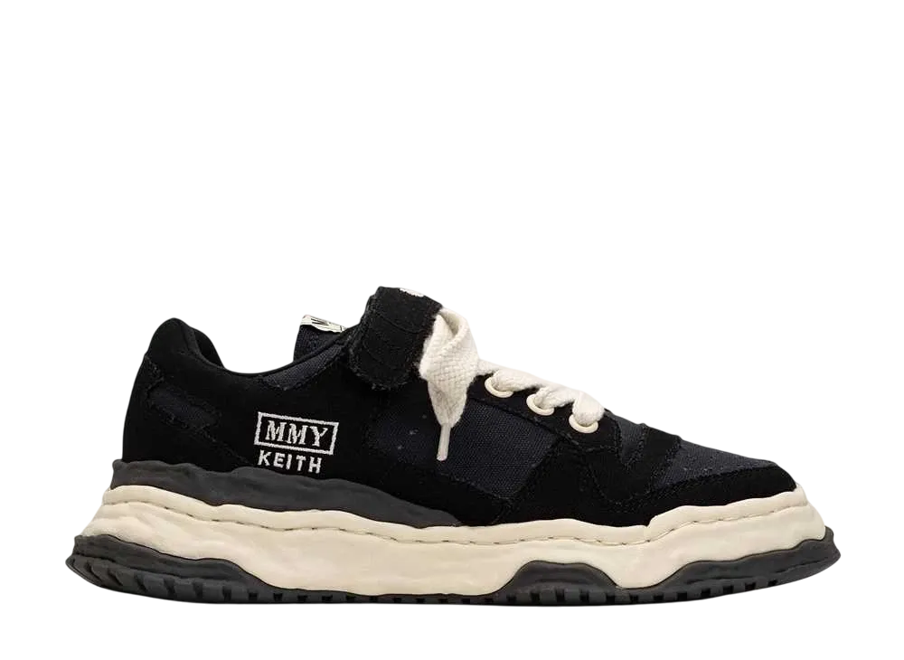 メゾンミハラヤスヒロ キース OG ソール キャンバス ロートップ スニーカー "ブラック" (A13FW704)