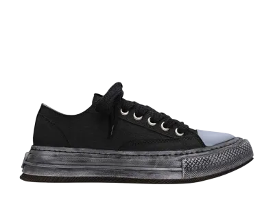 Maison MIHARA YASUHIRO YUCCA OG Sole Over-dyed Canvas Low-top Sneaker "Black"