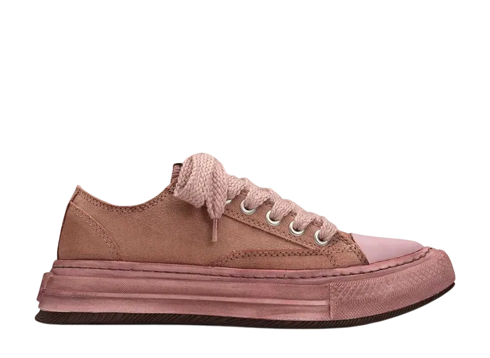 Maison MIHARA YASUHIRO YUCCA OG Sole Over-dyed Canvas Low-top Sneaker "Pink"