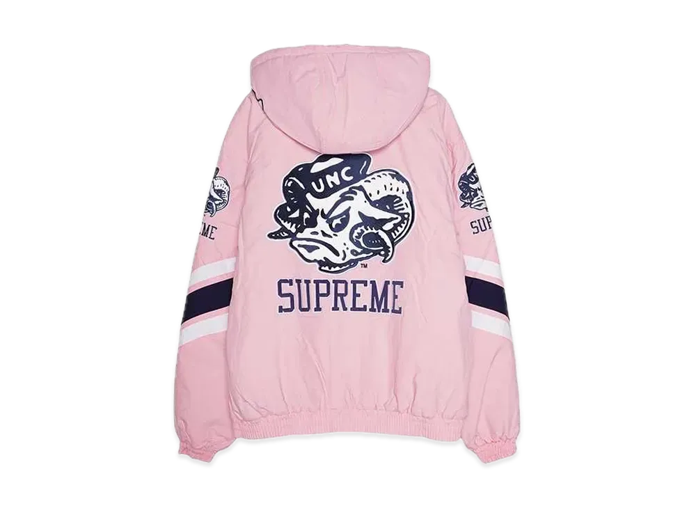 Supreme x Mitchell & Ness NCAA Hooded Stadium Jacket "Pink"