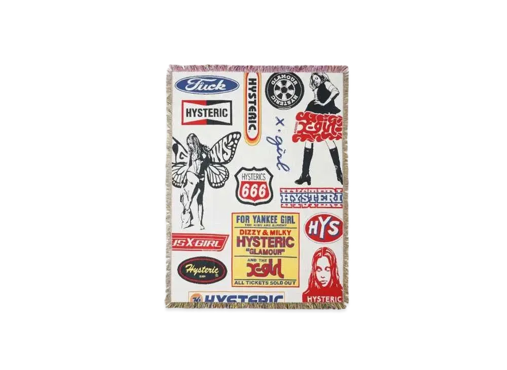X-girl x HYSTERIC GLAMOUR Jacquard Blanket 