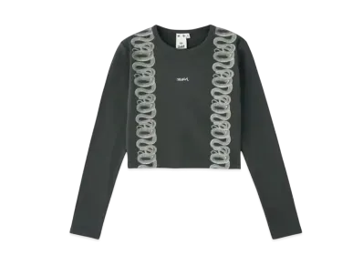 X-girl x HYSTERIC GLAMOUR L/S Compact Top "Black"