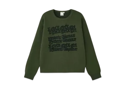 X-girl x HYSTERIC GLAMOUR Knit Top "Olive"