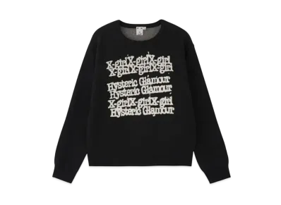 X-girl x HYSTERIC GLAMOUR Knit Top "Black"