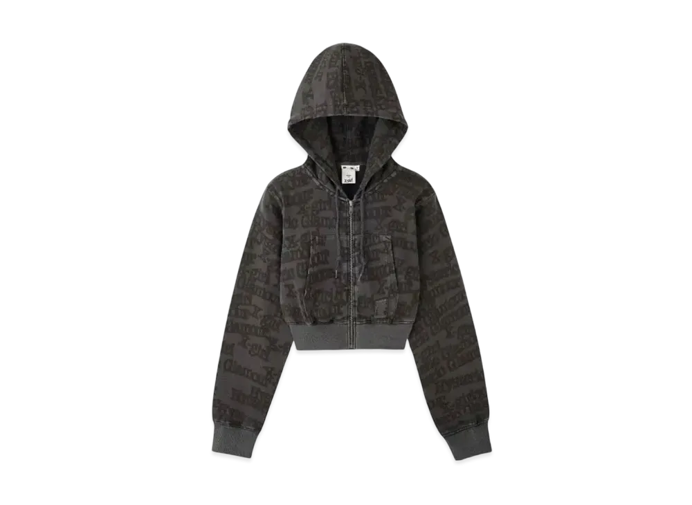 X-girl x HYSTERIC GLAMOUR Compact Zip Up Sweat Hoodie "Black"