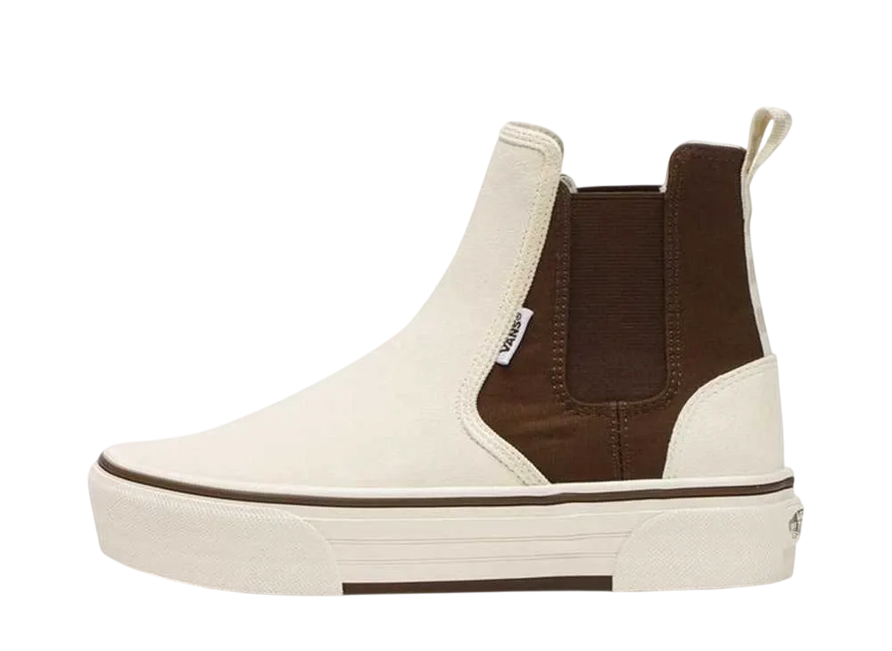 Vans Women's Slip Side Gore "White/Mocha" (V192CF CHKY)