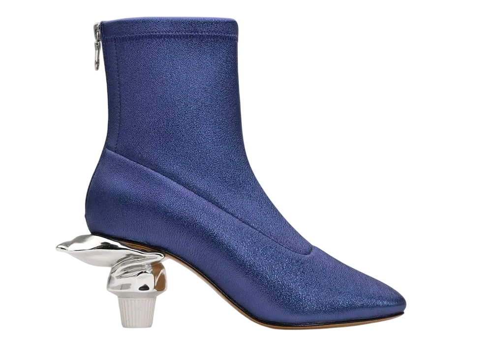 メゾンミハラヤスヒロ ウィメンズ トゥースペースト ヒール ブーツ "パープル" (B13FW708)