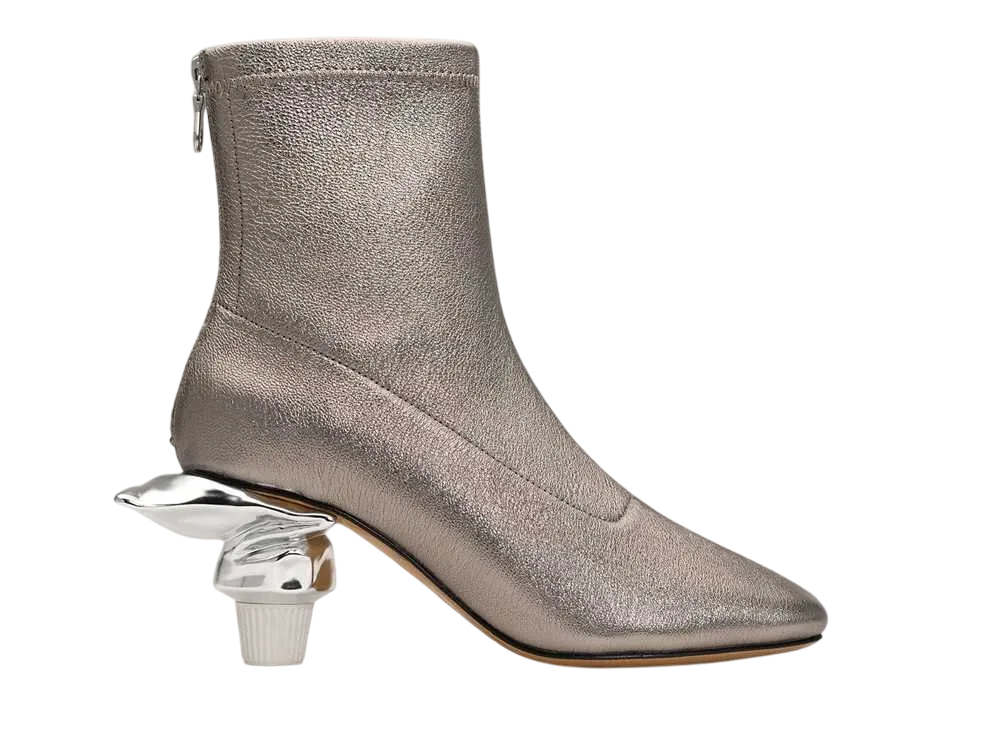 メゾンミハラヤスヒロ ウィメンズ トゥースペースト ヒール ブーツ "ブロンズ" (B13FW708)