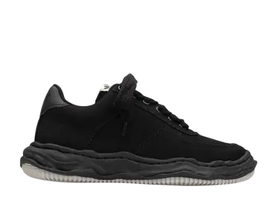 Maison MIHARA YASUHIRO WAYNE OG Sole Canvas Low-top Sneaker "Black/Black"