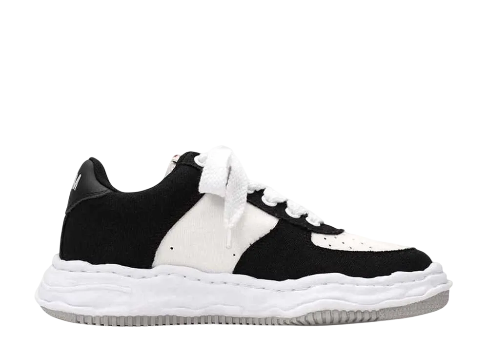 Maison MIHARA YASUHIRO WAYNE OG Sole Canvas Low-top Sneaker "Black/White"
