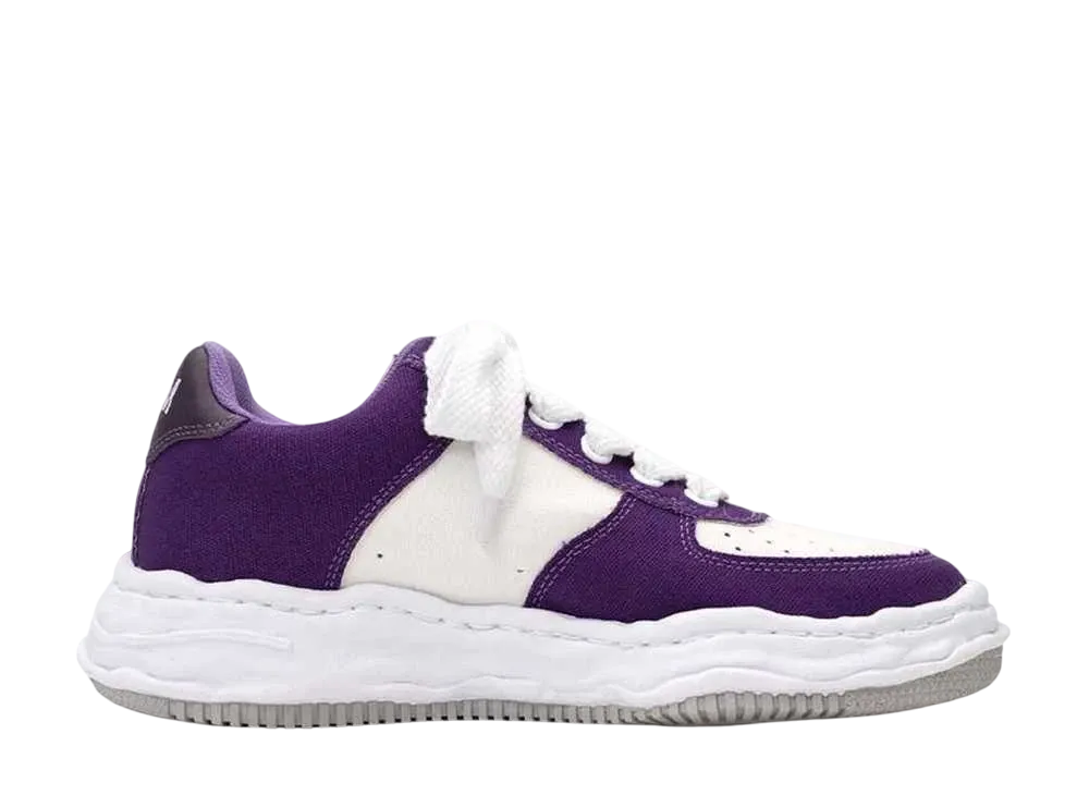 Maison MIHARA YASUHIRO WAYNE OG Sole Canvas Low-top Sneaker "Purple/White"