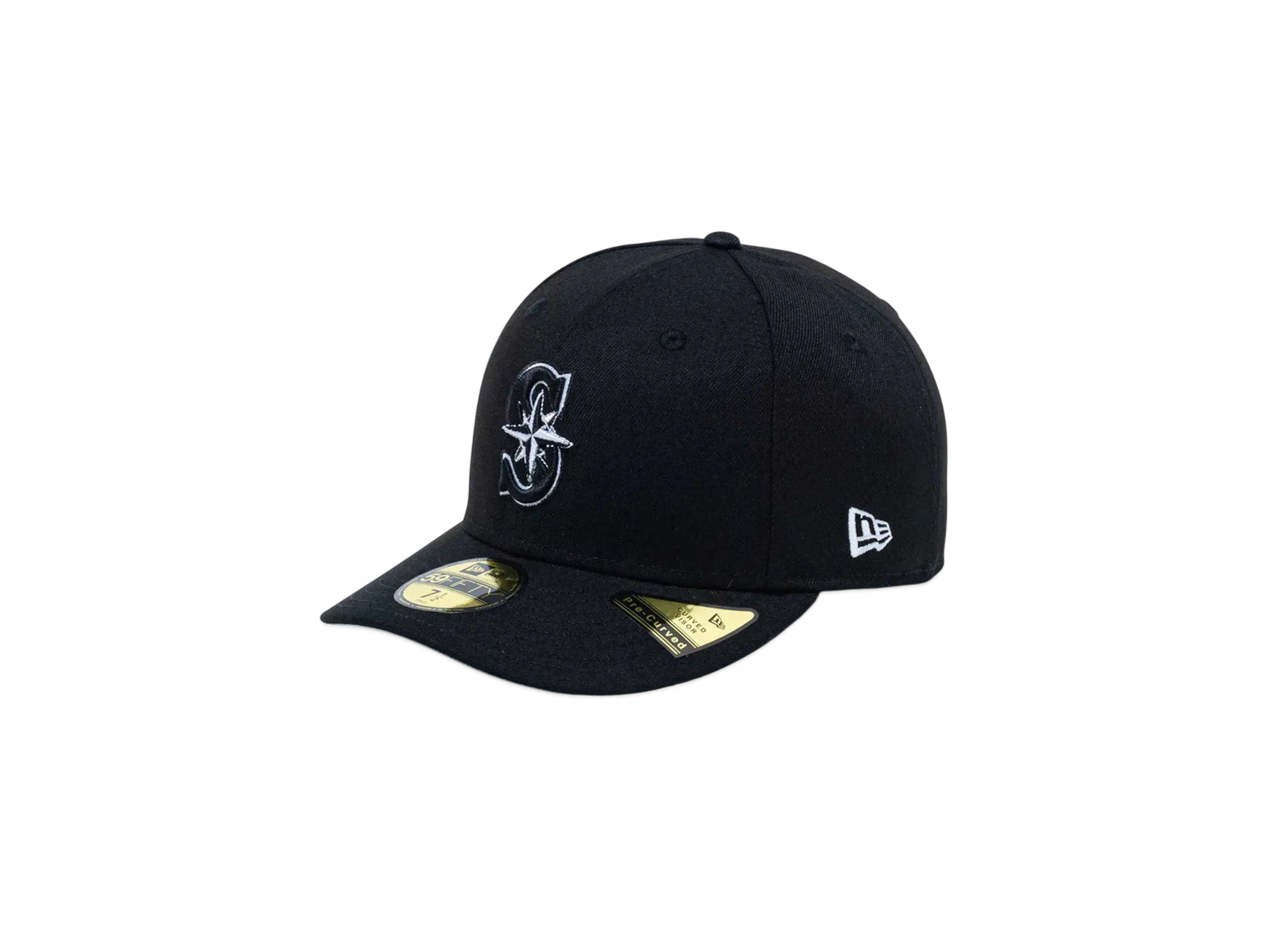 NEW ERA PC 59Fifty Black & White Seattle Mariners "Black/White"