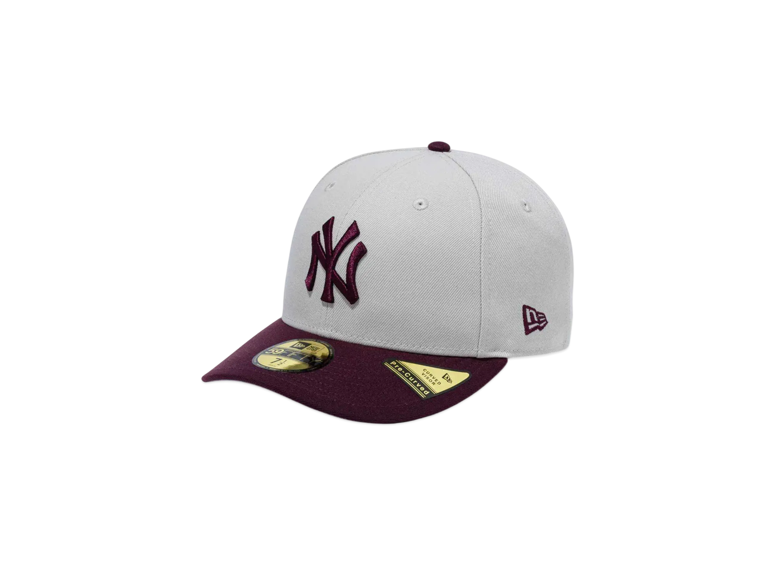 NEW ERA PC 59Fifty Stone 2-Tone New York Yankees "Stone/Maroon"