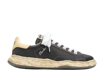 Maison MIHARA YASUHIRO CHARLES OG Sole VL Leather Low-top Sneaker "Black"