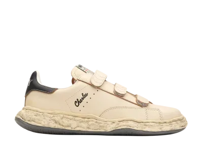 Maison MIHARA YASUHIRO CHARLES OG Sole VL Leather Low-top Velcro Sneaker "White"