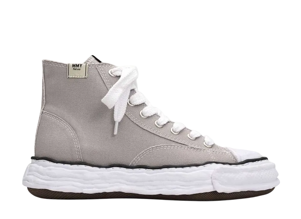 メゾンミハラヤスヒロ ピーターソン23 OG ソール キャンバス ハイトップ スニーカー "グレー" (A11FW701)