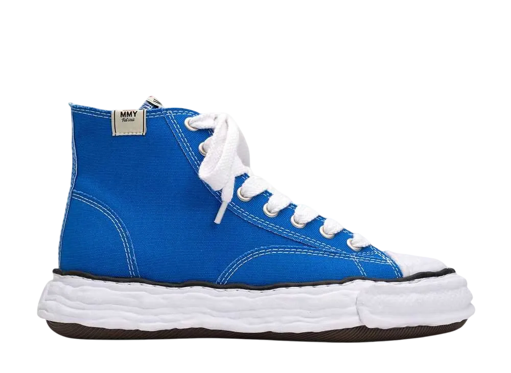 メゾンミハラヤスヒロ ピーターソン23 OG ソール キャンバス ハイトップ スニーカー "CLブルー" (A11FW701)