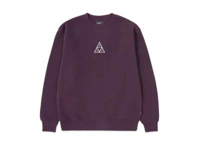 HUF Winter 24 Huf Set Triple Triangle Crewneck "Raisin"