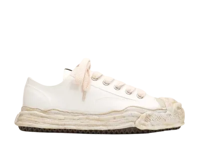 Maison MIHARA YASUHIRO HANK OG Sole Silicon Coating Canvas Low-top Sneaker "White"