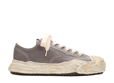 Maison MIHARA YASUHIRO HANK OG Sole Silicon Coating Canvas Low-top Sneaker "Gray"