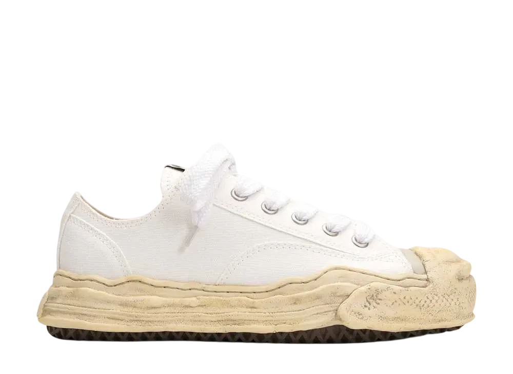 メゾンミハラヤスヒロ ハンク OG ダイド ソール キャンバス ロートップ スニーカー "ホワイト" (A13FW733)