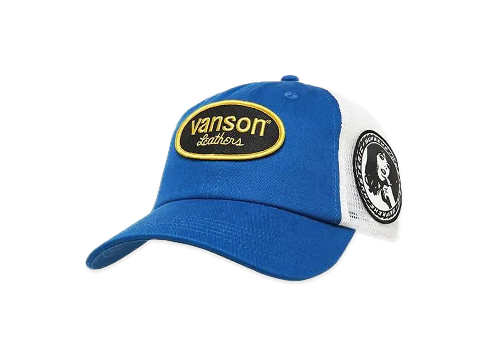 Supreme x HYSTERIC GLAMOUR Vanson Leather Mesh Back 6-Panel "Blue"