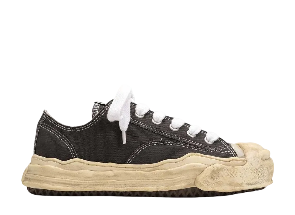 メゾンミハラヤスヒロ ハンク OG ダイド ソール キャンバス ロートップ スニーカー "グレー" (A13FW733)